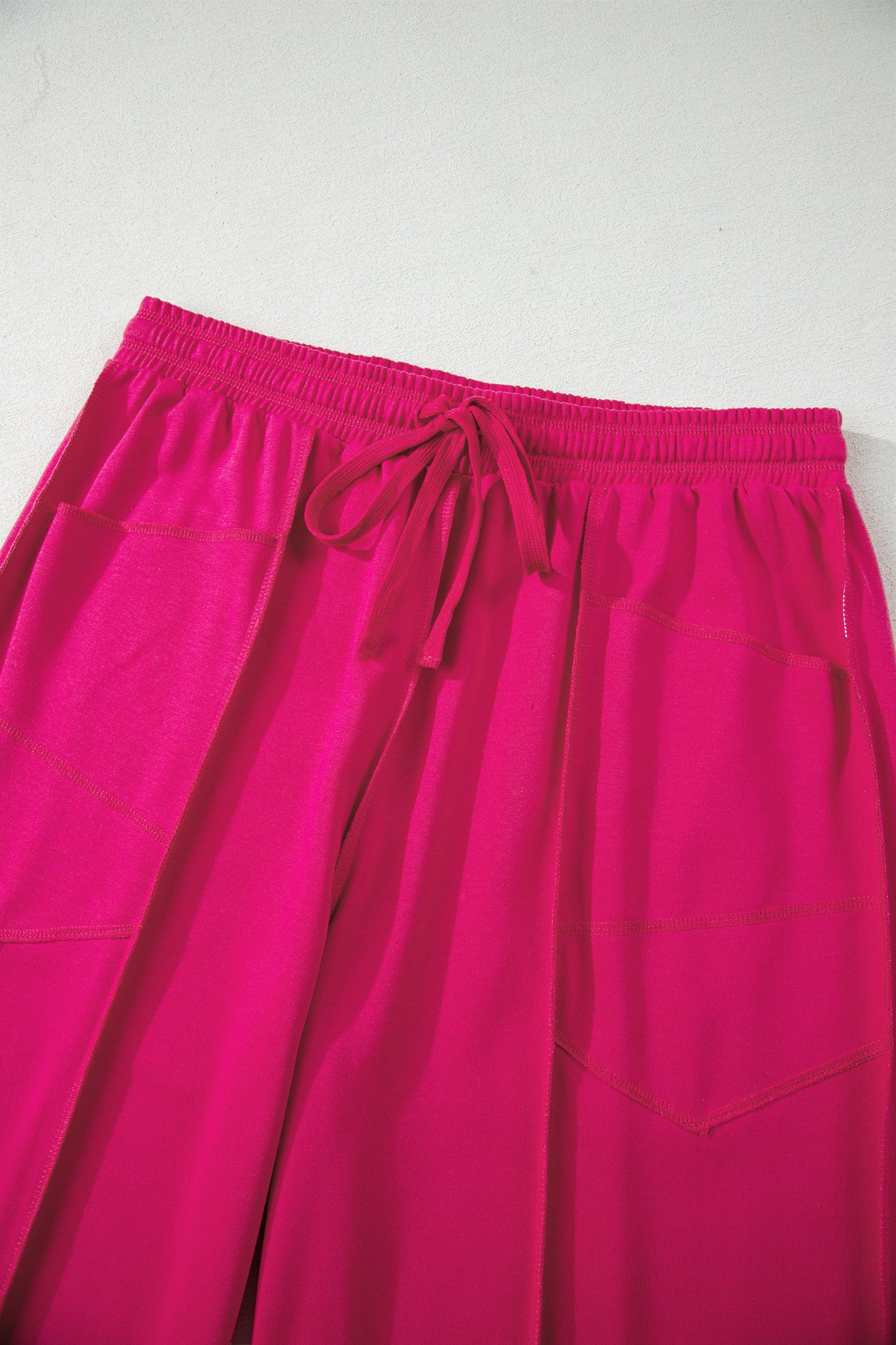 Racing Red Drop Shoulder Boxy Tee and Barrel Pants Set