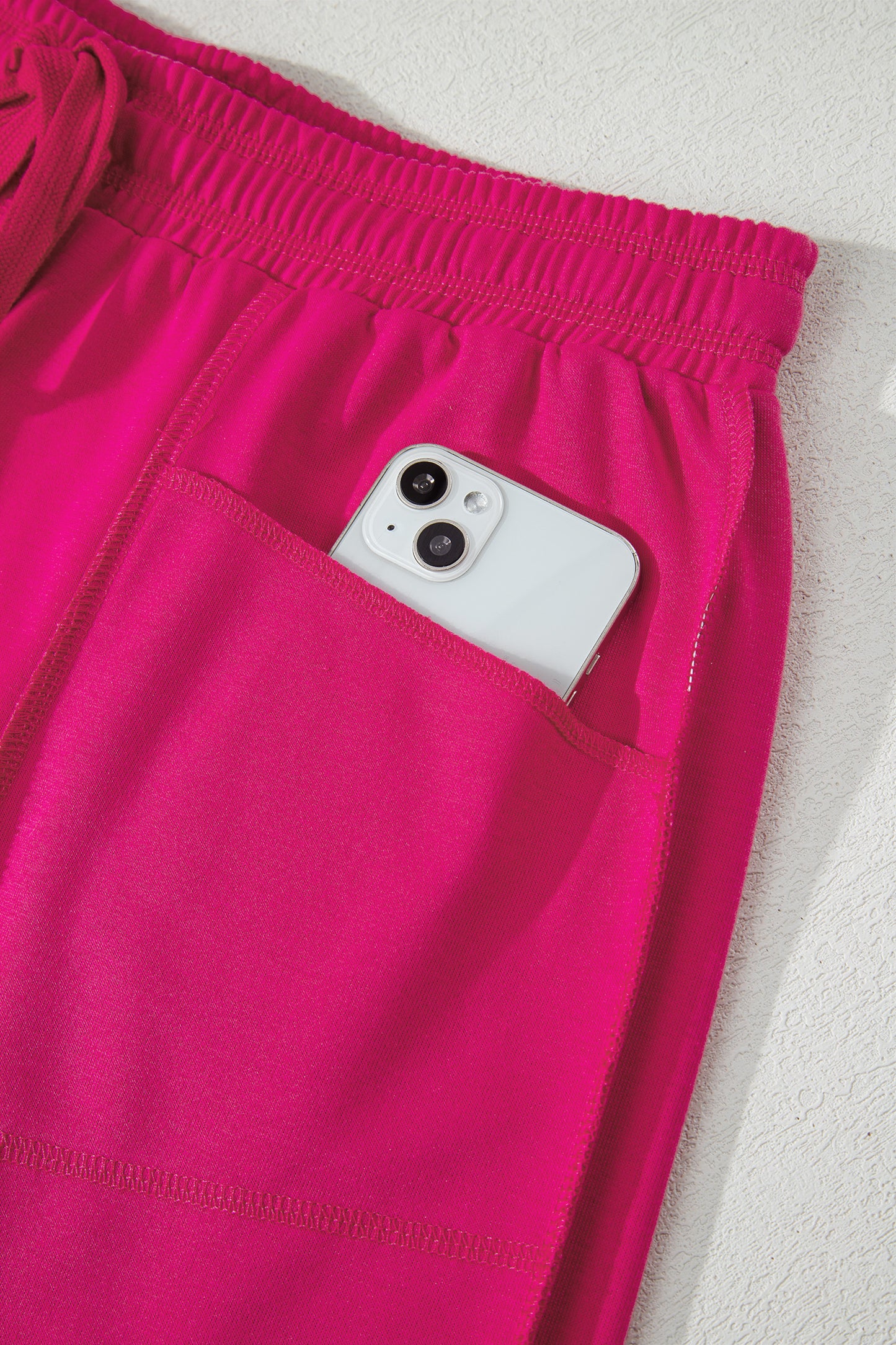 Racing Red Drop Shoulder Boxy Tee and Barrel Pants Set